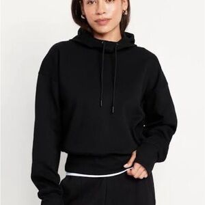 NWOT Old Navy Dynamic Fleece Black Hoodie Sweatshirt for Women - Size XL